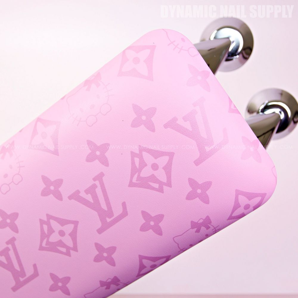 pink LV kitty armrest pillow - 3