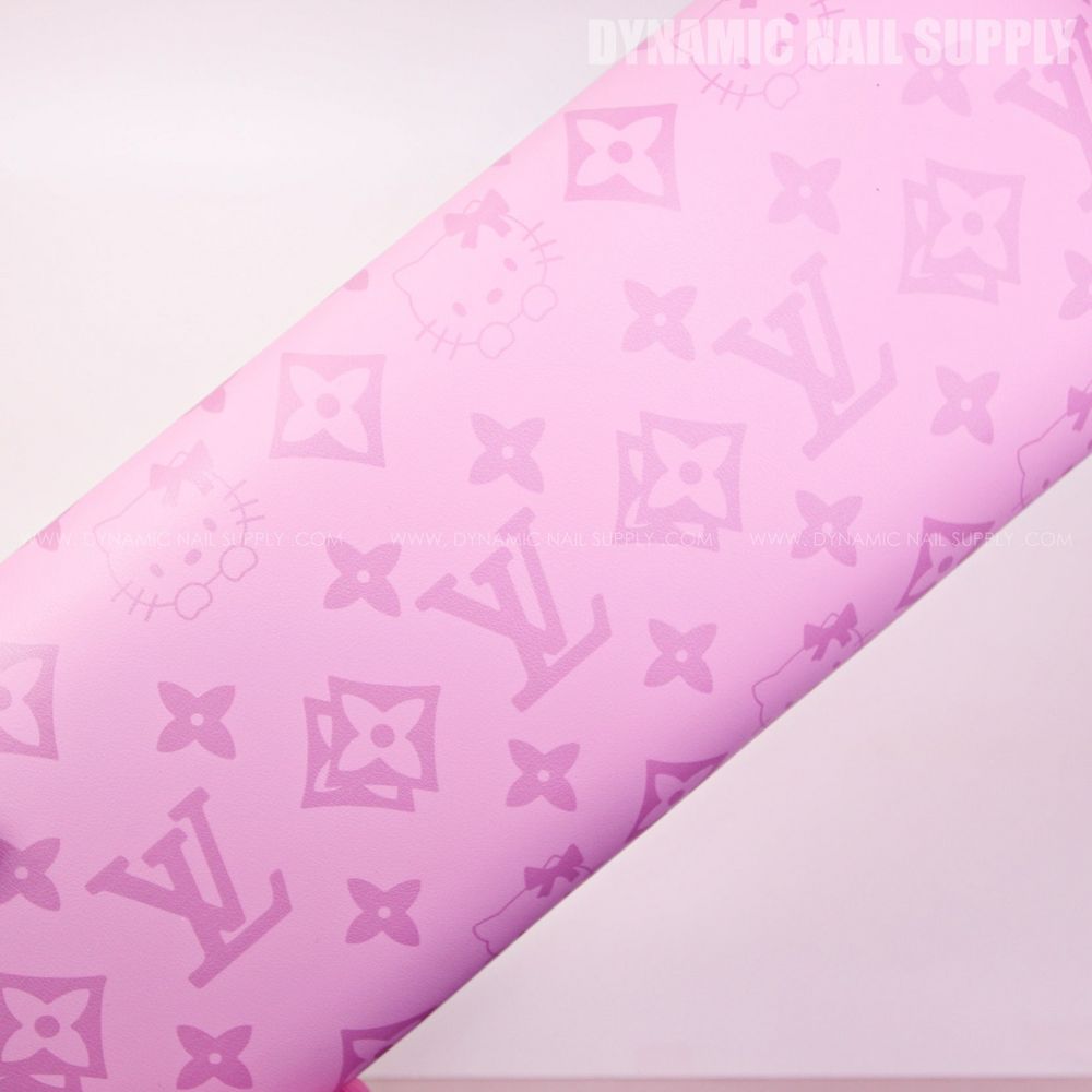 pink LV kitty armrest pillow - 4