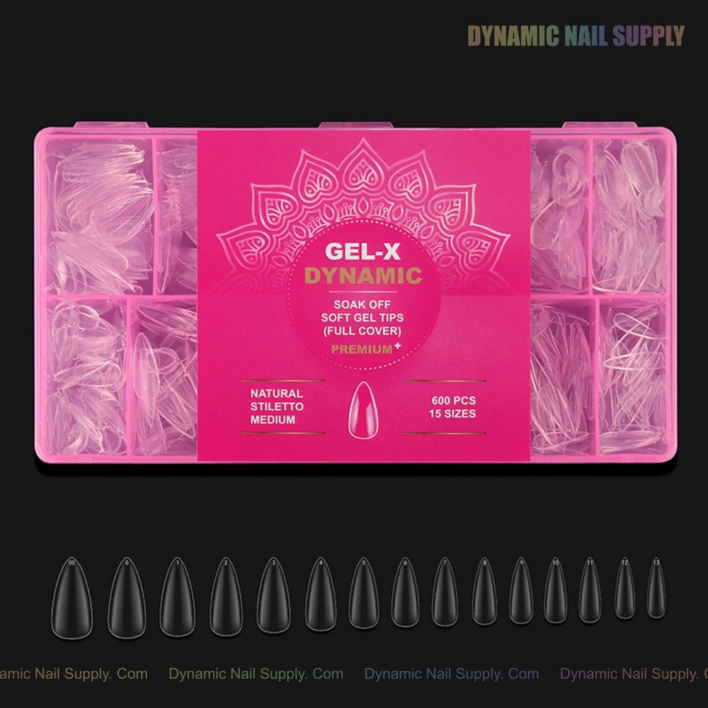 clear stiletto gel-x nail tips - 13