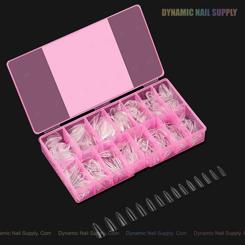 clear stiletto gel-x nail tips - 14