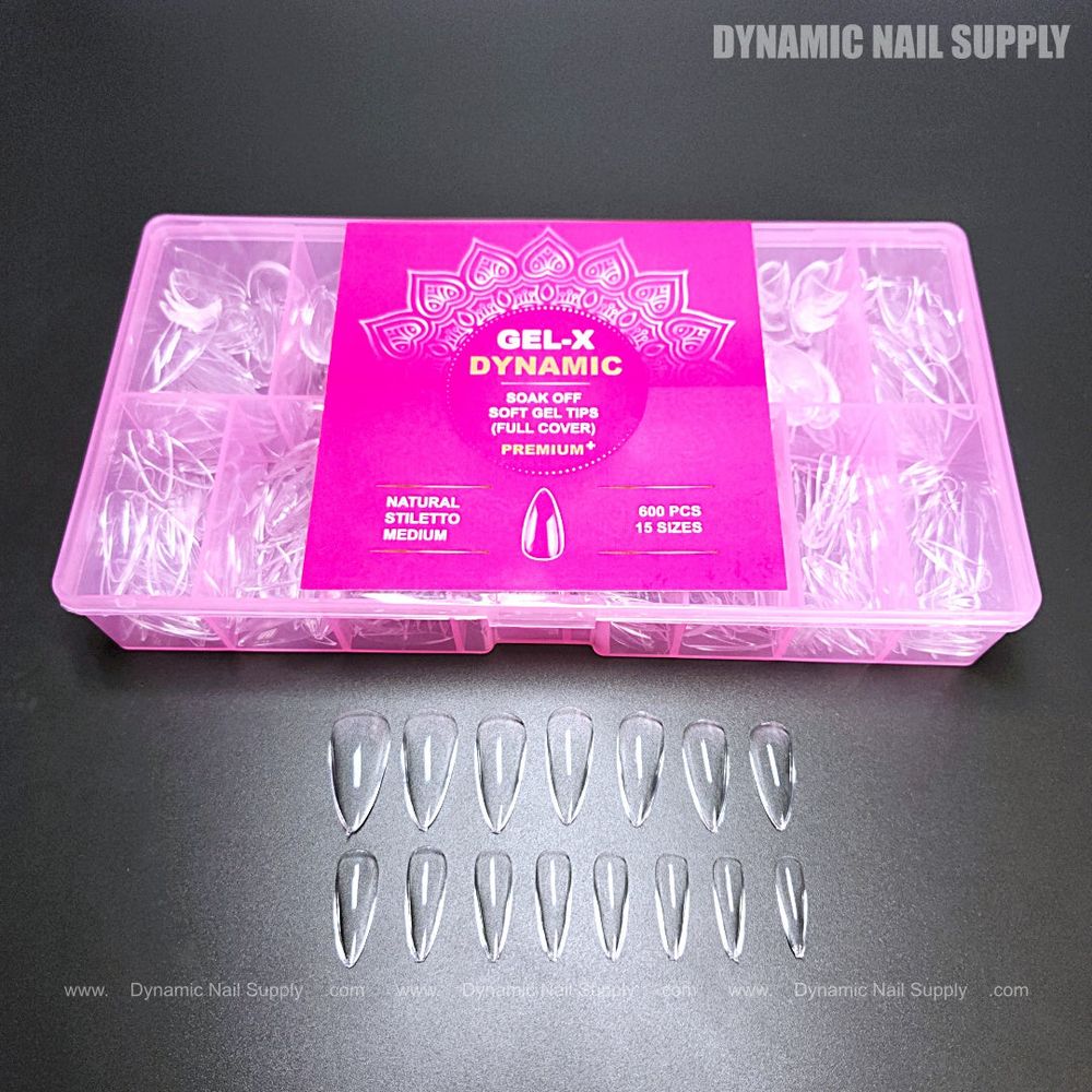clear stiletto gel-x nail tips - 3