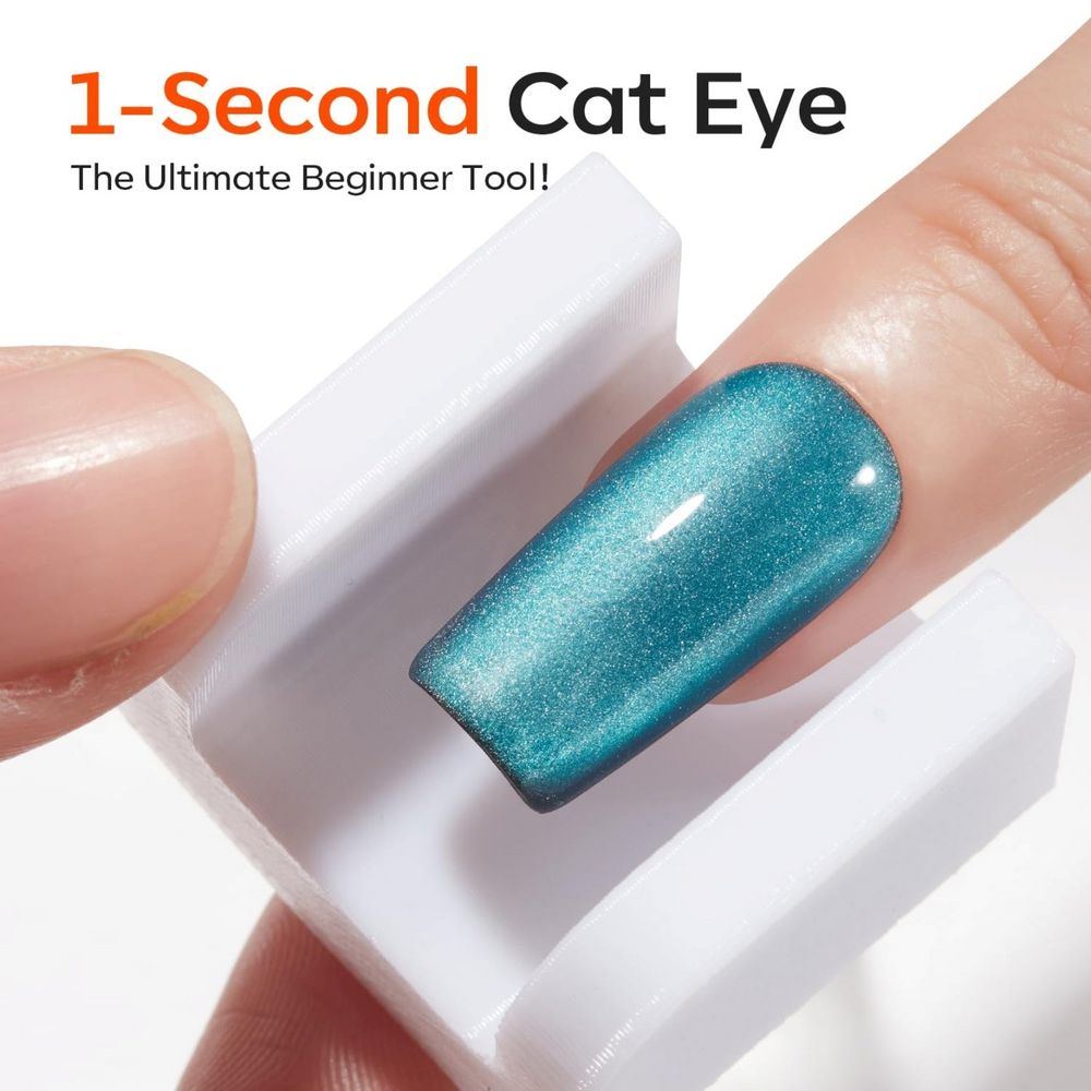 white U-shape cat eye magnet tool - 2