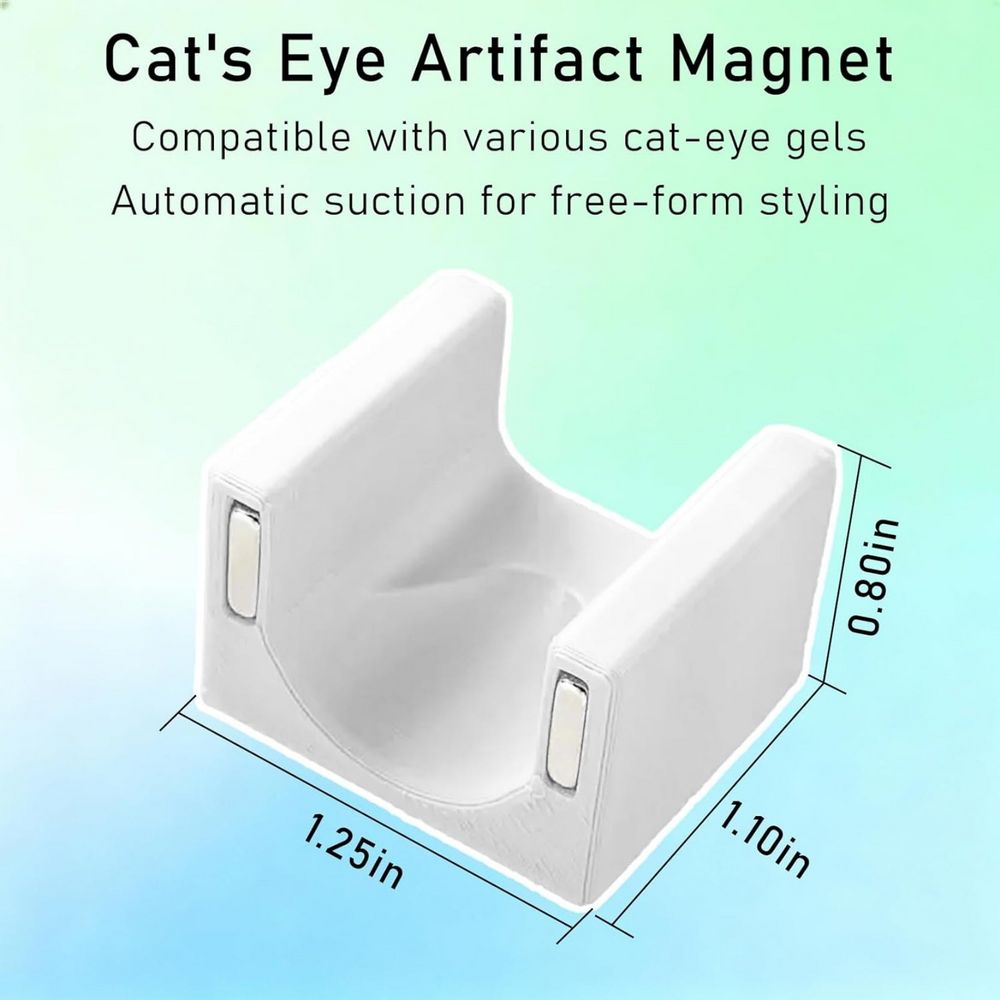 white U-shape cat eye magnet tool - 4